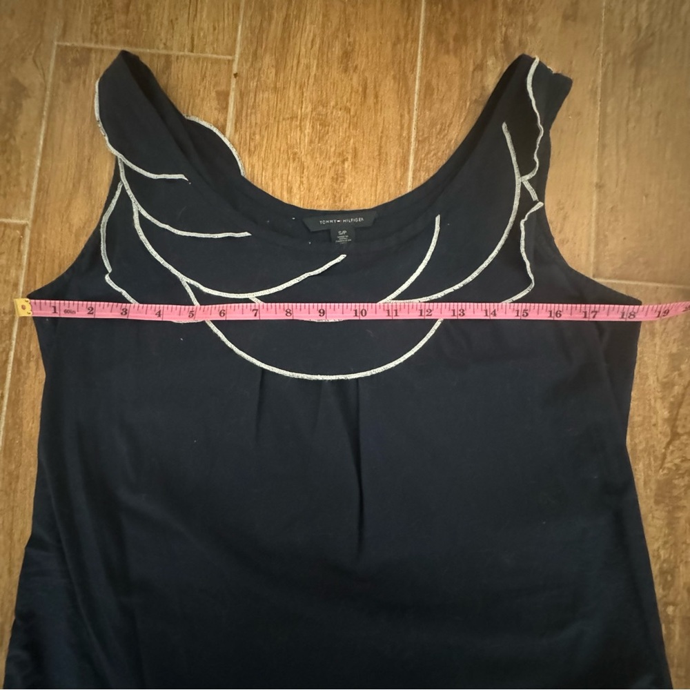 Tommy Hilfiger sleeveless navy top - Picture 6 of 9